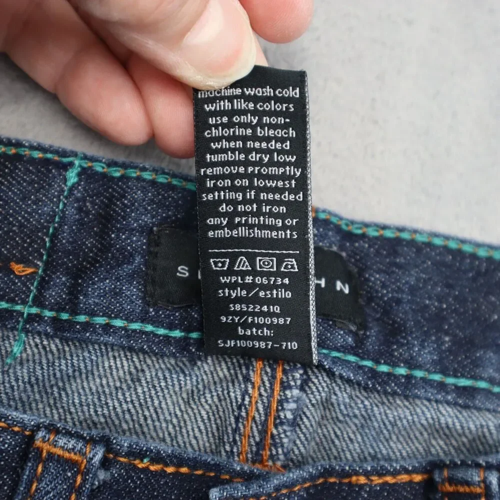 Sean John Jeans Youth 12 24x26 Boys Blue Denim Long Pants Dark Wash Baggy